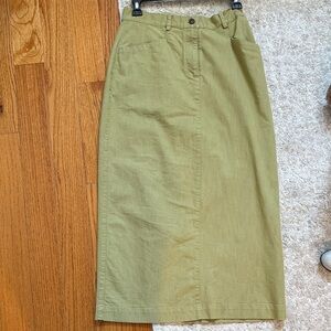 Christopher & Banks Khaki Pencil Skirt